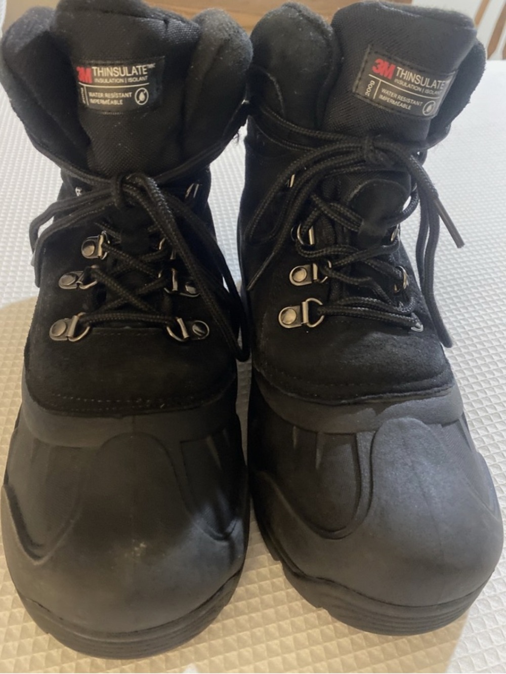 Falls Creek Black 3M Thinsulate Men's Winter Boots
